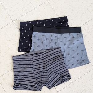 Men's Boxer Briefs Set - Black, Gray, Blue